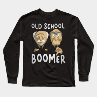 Back To Old School Funny Tee Boomer Long Sleeve T-Shirt